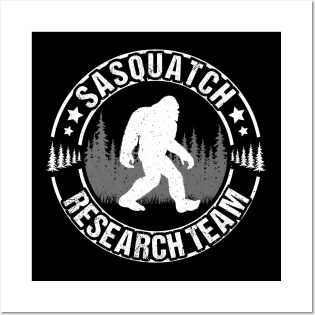 Sasquatch Research Team Wall Art by Tesszero